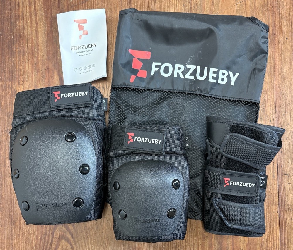 NEW Forzueby HJ-HB1 6 in 1 Protective Gear Set Knee Elbow Wrist Pads Large