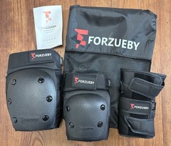 NEW Forzueby HJ-HB1 6 in 1 Protective Gear Set Knee Elbow Wrist Pads Large