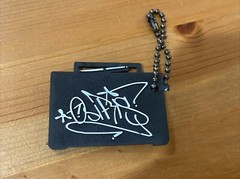 Osiris Skateboarding Retro Boom Box Shoe Tag Keychain Purse Fob (C)