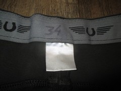 TUFFRIDER mens SZ 34 black COTTON FULL SEAT equestrian riding pants
