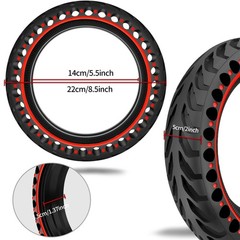 8.5×2.0 (50/75-6.1) Solid Tires for Electric Scooter, 2 Pack | Airless; Punct…