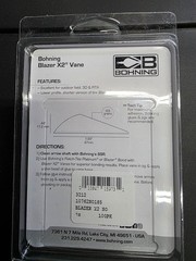BOHNING BLAZER X2 100 PACK – 1.85″ VANE W/ VICTORY EASTON GOLD TIP, BLACK EAGLE