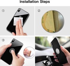 Metal Plates Adhesive Sticker Replace For Magnetic Mount Phone Holder