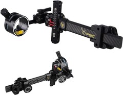 Compound Bow Sight 4X 6X 8X Lens 0.019″ Micro Fiber Adjustable 1Pin Archery Hunt