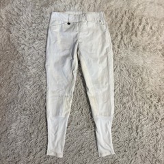 Women’s Size 26L White Ovation Full Seat Horseback Riding Breeches