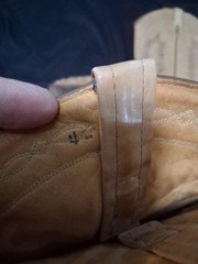 Tony Lama Snakeskin / Leather (?) Western Cowboy Boots Nice Designs