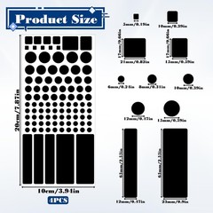 4 Sheets Blackout Stickers for Electronics, Led Light Dimming Cover Lights Di…
