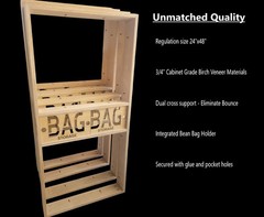 Birch Veneer Wood Stained Quality Cornhole Sets by BrAvEl WoodWorx