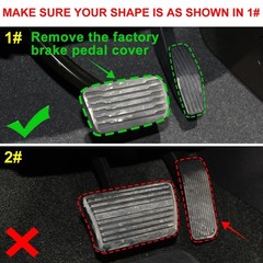 Car Brake and Gas Pedal Covers Compatible for Chevrolet Silverado 1500 2500 3500
