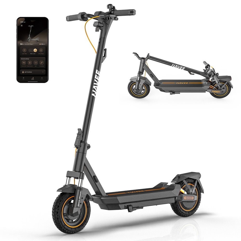 NAVEE GT3PRO Electric Scooter Adults 20MPH Foldable E-Scooter Suspension 10″Tire