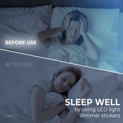 2 Sheets LED Light Blocking Stickers Light Dimming Filters LED Covers Blackout