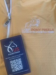 US Equestrian Logo Pony Finals 1/4 Zip Pullover Small NWT Retail $140