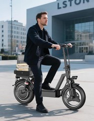 1000W Electric Scooter with Seat 45 Miles 25MPH 14″ Foladable Commuting Scooter