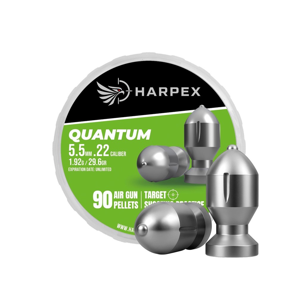 HARPEX Quantum 90 Count PILEDRIVER Domed Slug 5.5mm .22 Caliber Airgun Pellets
