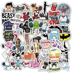 30Pcs Random Motivational Gym Workout Fitness Weightlifting Waterproof Stickers