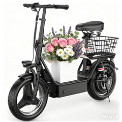 Electric Scooter with Seat 1500W 25MPH 45 Miles Range14″ Tire with Basket US
