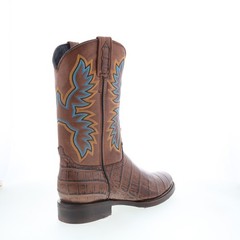 Dingo Trail Boss DI-108 Mens Brown Leather Pull On Cowboy Western Boots 10