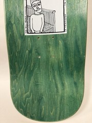 New Deal Templeton Bull Man Old School Skateboard Deck 9.35×32 Green Resin-7 A31