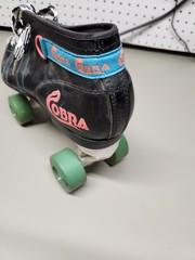 Roller Derby Cobra Skates Size 10 (US) Black/Teal Vintage 340 Skates