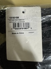 Formay 181801BK PP Flank Cinch Horse Size Black New
