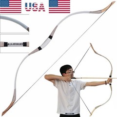 Traditional Bow Archery Mongolian Horsebow 30-70lbs Cowhide Recurve Bow Hunting