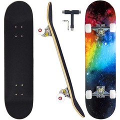 Skateboards for Beginners Adults Youths Teens Kids Girls Boys 31 Inch Pro Com…