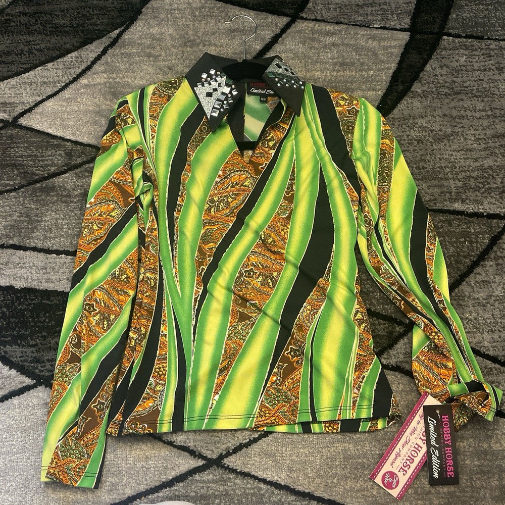 Women’s Hobby Horse Limited Edition Western Show, Horsemanship Lime Paisile