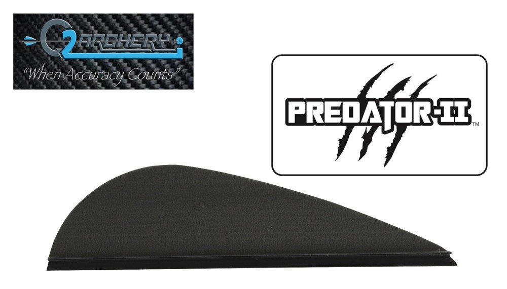 2.0″, Black, Predator-II Vanes , Pkg 50, Q2I, ***When Accuracy Counts***