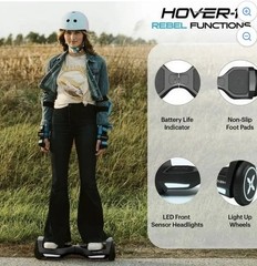 Hover-1 Rebel Multi-Color LED Headlights Light-Up Wheels UL2272 Certified