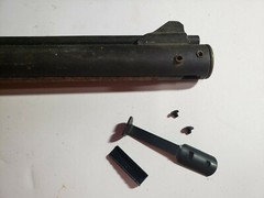 Benjamin 340, 342, 347 high rear sight with elevator & screws