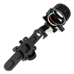 Compound Bow Sight 5 Pin Micro Adjustable Adaptor 0.019″ Archery Hunting RH LH