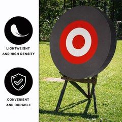 KURUGEILI 25 * 3cm EVA Foam Archery Target 9 inch 22.86cm (Diameter), Black