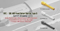 TTI AIRSOFT P0054-BK VFC M17 / P320 Airsoft Fixed Outer Barrel-Black Type B