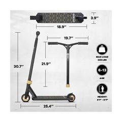 V2 Pro Trick Scooters, Stunt Scooter for Kids Ages 6-12 Years and Teens – Com…