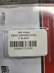 B3 Archery EXO2 Exoskeletal 2″ 2 Blade 100 Grain 3 Pack Broadhead