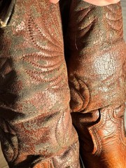 Vintage Dingo Men’s Brown Leather Western Equestrian Boots 11D 85183 5905