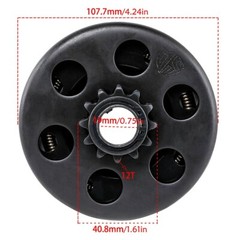 Engine Centrifugal Clutch 3/4″ Bore 35# 9/11/58/65T Chain Sprocket Go-kart Tricy