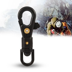 5pcs/bag Outdoor Tactics 360 Degree Mini Keychain Carabiner Clip Hanging BEA
