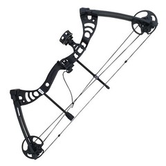 SAS Scorpii 55lbs Bow Kit w/ Arrow Rest, Sight, Release, Arrows Black – Open Box