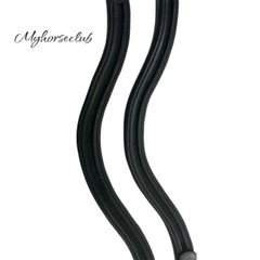 Set 20 x 1 Empty channel Leather English Padded Bridle Browbands Snap botton