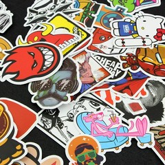 200Pcs Random Skateboard Stickers Bomb Vinyl Laptop Luggage Decals Dope Lot Cool