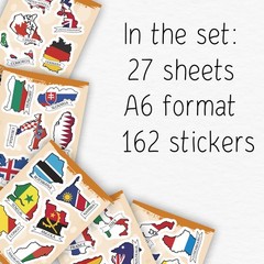 Small Country Flag Stickers Luggage Water Bottle World Flags Party Supplies