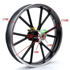 Rim tube tire Black rear wheel 2.50-10 tyre+hub 49-50cc Dirt Bike Gas Dirt Bi…