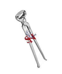 Farrier Hoof Nipper 12» & Hoof Knife Blue Handle Brass Horseshoeing Topper