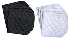 Cotton Quilted Horse Leg Wraps – Set of 4 – 12″, 14″, 16″ – Black or White