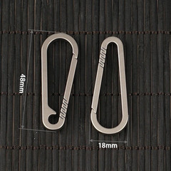 1PCS Multifunctional Titanium Alloy Metal Keychain Quick Release Carabiner Buckl