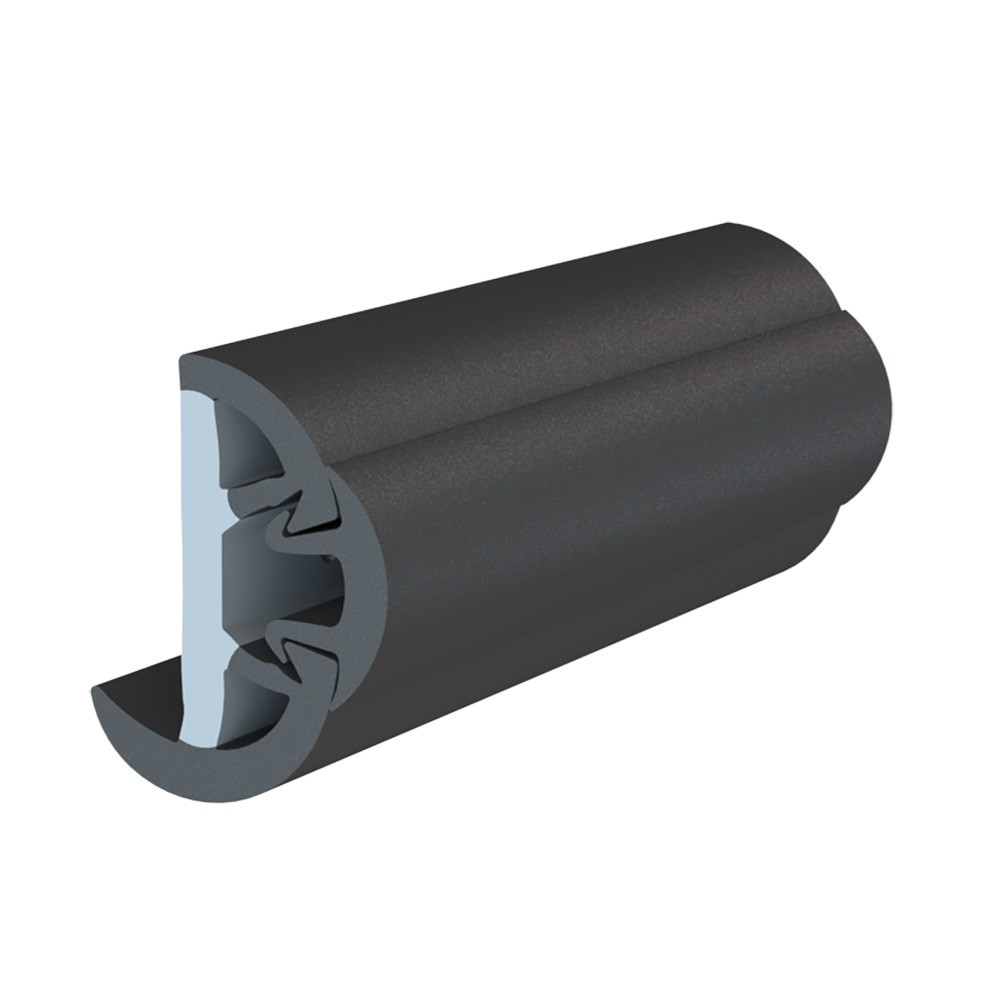 TACO SuproFlex Rub Rail Kit w/Flex Vinyl Overlay Insert – 2″H x 1-1/4″W x 60’L –