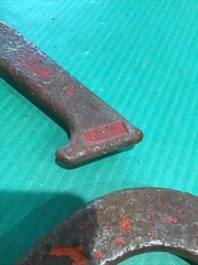 Lot of 2 (Pair) Drop Forged Vintage Horseshoes Unknown Brand Marked 2.5lb