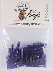 Archery Nocks 6.2mm/0.246″ Transparent Dark Purple 50PK DPNKS68