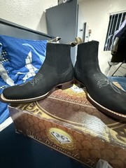 White Diamonds Women’s Black Western Equestrian Ankle Boots, US 9